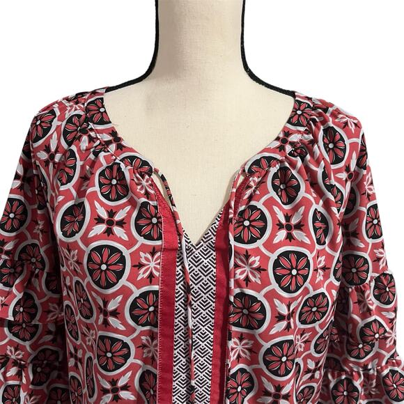 Simply Southern | Women's Beachy Tassels Bell Sleeves Mini Dress Sz XXL - Picture 2 of 5